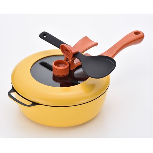 おたまの一時置きをすることもできます。