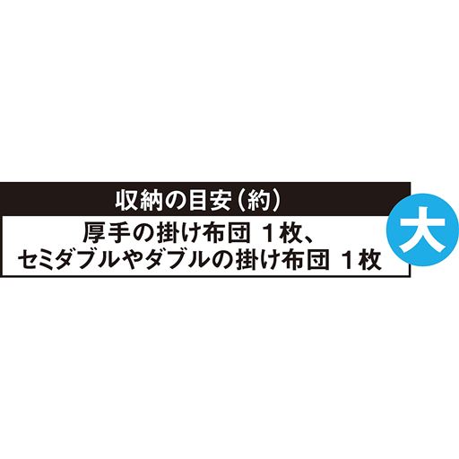 大 収納の目安(約)