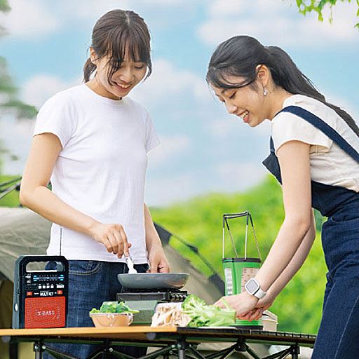 アウトドアでも!