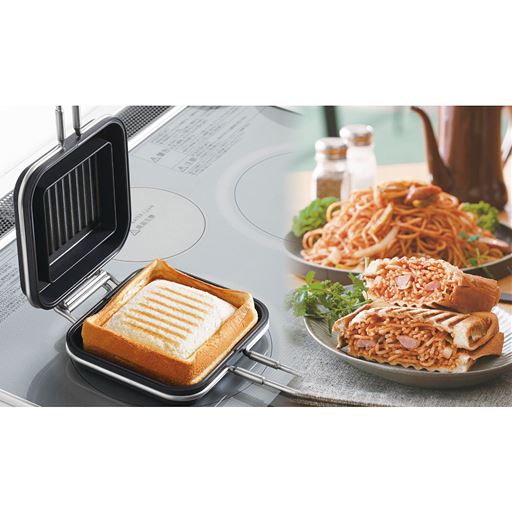 前日の余りものもこれがあればごちそうホットサンドに。