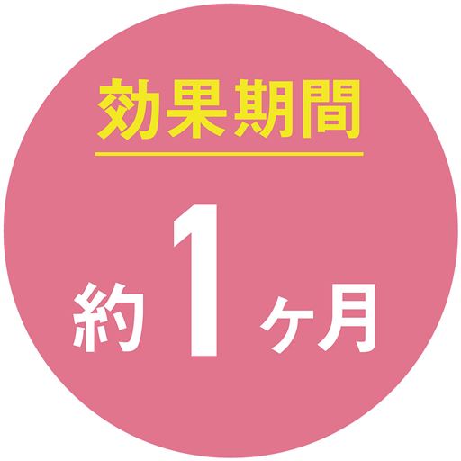 効果期間約1ケ月 ※使用環境により異なります