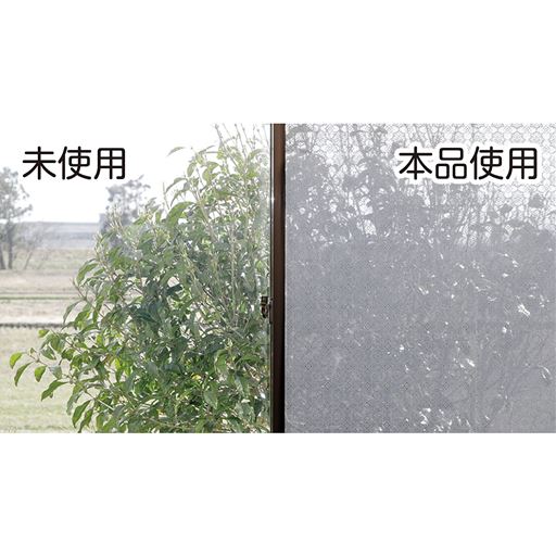 ※室内から見たイメージ 外からは室内が見えづらくなりますが室内からは外の景色が確認できます。