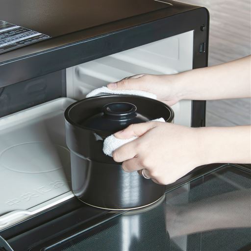 レンジで美味しい土鍋ごはんが楽しめます