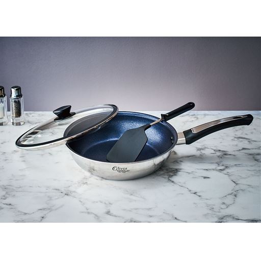 ガラス蓋、ウォックパン、ナイロンターナー