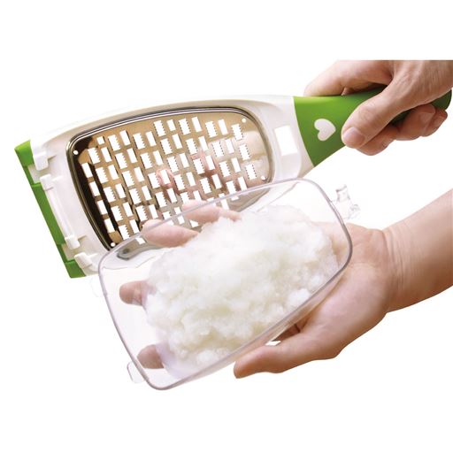 専用トレイ付きなので、場所を選ばずにおろせます。