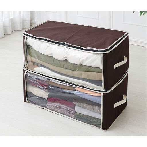 ケースの重ね置きもできクローゼットの中もスッキリ!