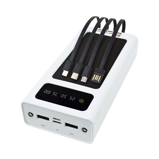 スマホフル充電約6回分!安心の大容量20000mAh! ※1. バッテリー容量3000mAhの場合