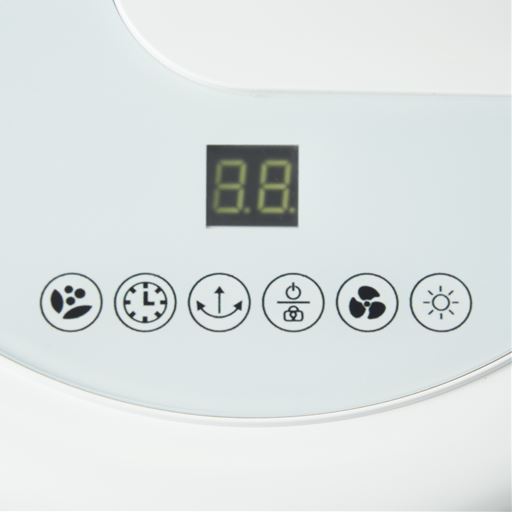 ひと目でわかりやすいタッチパネル。