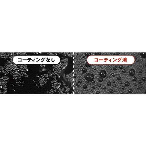 撥水効果により水だけでなくシミになりやすいワインや液体調味料、油分を含む料理もシャットアウト!
