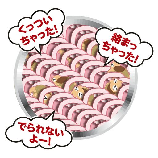 粘着剤とダニキャッチネットでダブルキャッチ! 押入れ・布団でのダニ捕獲数1枚で約15,690匹!