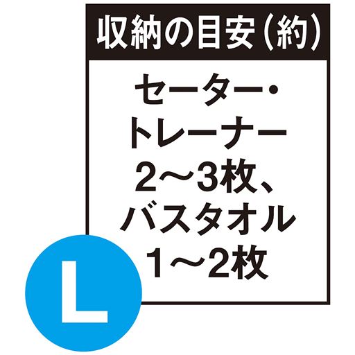 L 収納の目安(約)