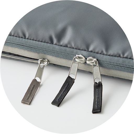 使いやすい仕分けファスナー