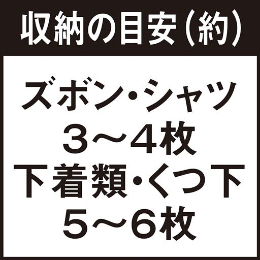 収納の目安(約)