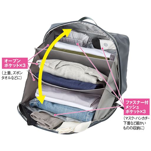 90度ガバッと開くじゃばら仕様!