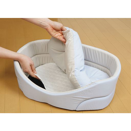 こんなところにも使えます ペット用のベッドに