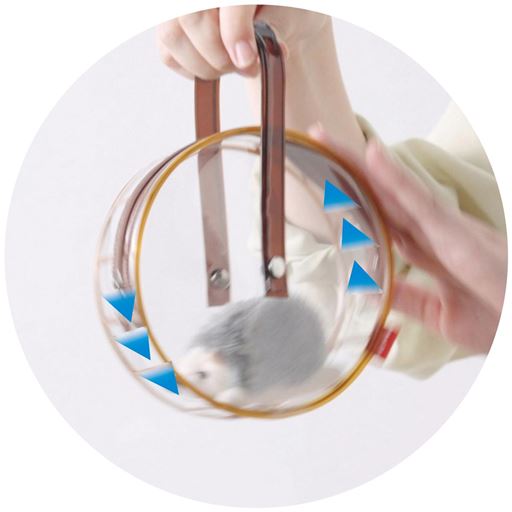 手で回すとくるくる回転♪※イメージ