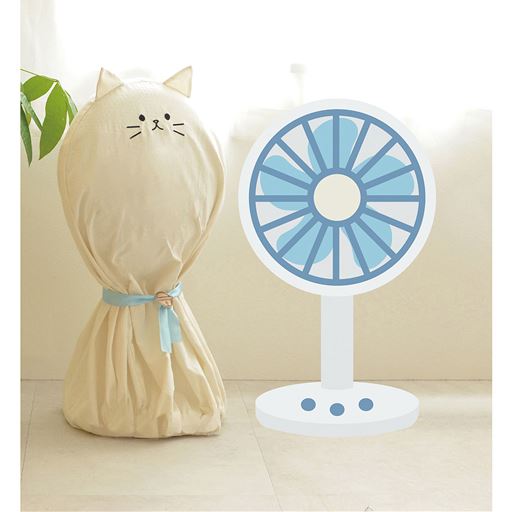 埃除けにもなる扇風機カバー