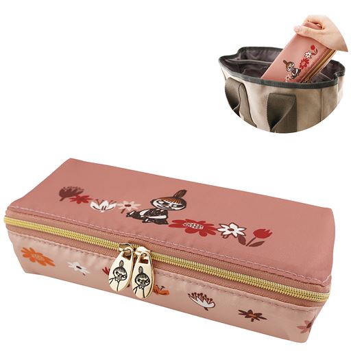 型崩れしにくい外板入りでメガネをガード。