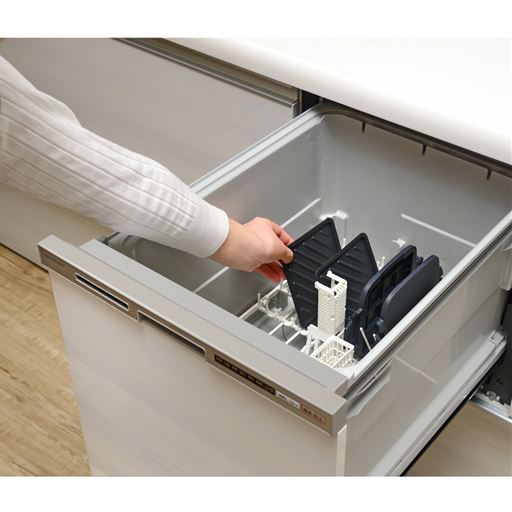 本体カバー・本体プレート共に<br>食洗機OK。