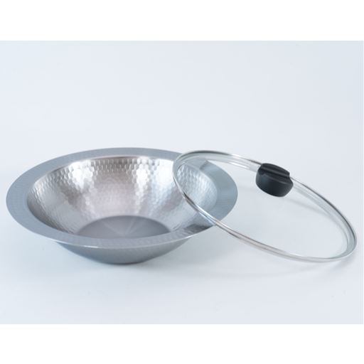 ガラス蓋付で中が見えやすい。燕三条製にこだわったステンレス製品。