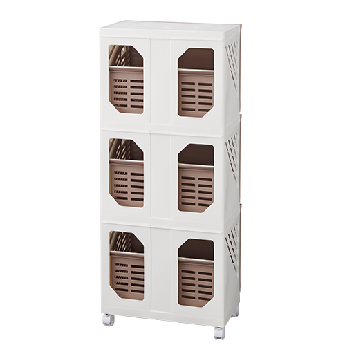 ベージュ<br>背面もメッシュ構造になっています。