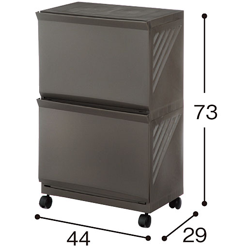 ブラウン A (2段)<br>※寸法の単位はcmです。