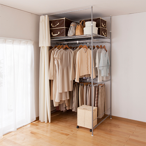 アイボリー B<br>狭い幅でも大容量