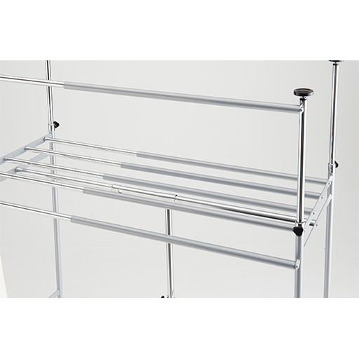 棚に衣装ケースやバッグを置くことができます。<br>A・C 棚幅48～75cm 奥行38cm