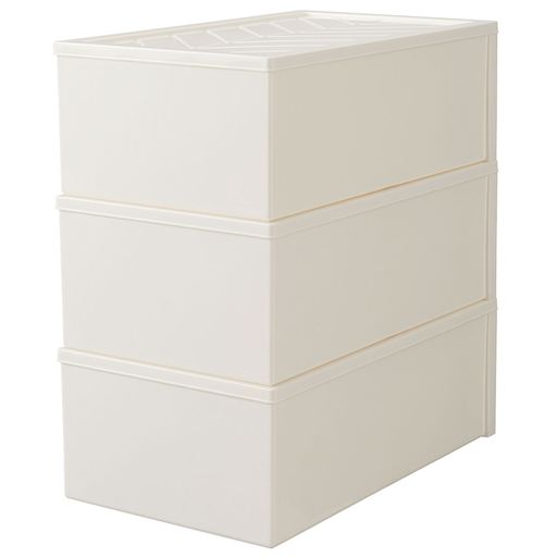 ホワイト A(浅型3個) 背面