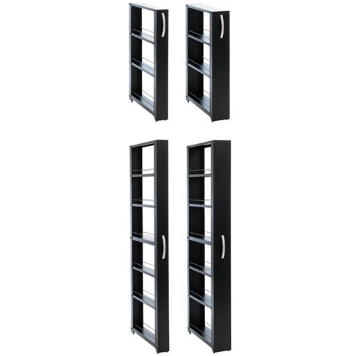 ブラック (左上から) A (幅10.6cm/ロータイプ)・B (幅15.6cm/ロータイプ)・C (幅10.6cm/ハイタイプ)・D (幅15.6cm/ハイタイプ)