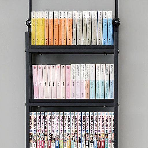 A (幅41cm) ブラック<br>単行本なら最大200冊収納可能。