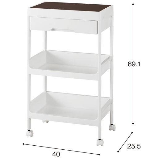 ホワイト A (3段) サイズ寸法<br>※寸法の単位は約cmです。