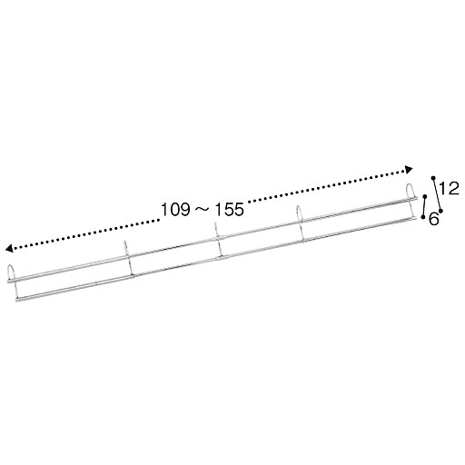 C(幅109～155cm)<br>※寸法の単位は約cmです。