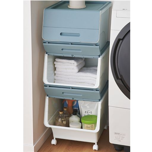 ブルー<br>ランドリー周りにもおすすめ。