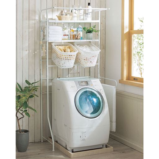 C (棚2段+カゴ2個)<br>限られた空間を有効に活用できます。