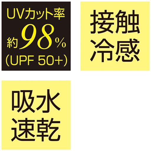 UVカット率 接触冷感 吸水速乾