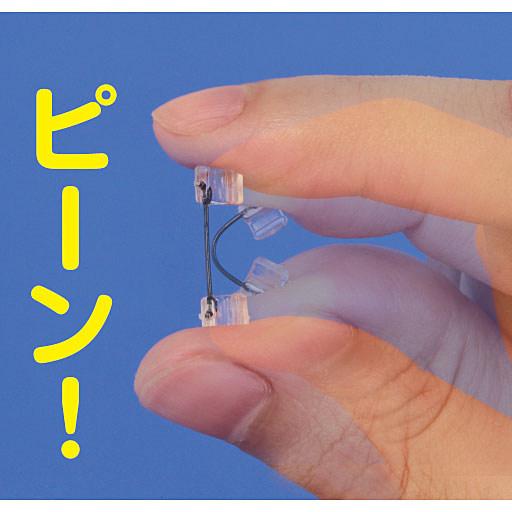 反発力がある形状記憶合金ワイヤー。<br>※イメージ