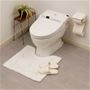 ホワイト<br>エレガントなデザインのトイレタリー3点セットです。