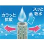 繊維1本1本に無数の細かな穴を設けた特殊構造繊維。スッと吸水してカラッと拡散します。 ※画像はイメージです。