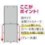 両サイド全開ファスナーでガバッと開くからカバーを取り替える時間を大幅に短縮!