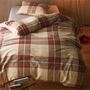 ベージュ ※商品は掛け布団カバーです。<br>かわいいチェック柄がお部屋のアクセントに♪