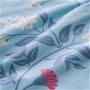 表面生地拡大 ブルー(フラワー)<br>接触冷感生地はヒヤッと気持ちいい♪
