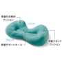 ヨガの姿勢を体現する骨盤サポート形状 ふんわり気持ちいいクッション素材