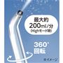 強力な吐水量で洗浄!