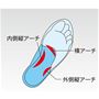 足裏のアーチをサポート!