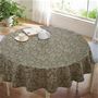 ブラウン 円形(直径150cm)<br>食事の時間を素敵に演出する、スペイン製のテーブルクロスです。