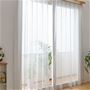 ライトグレー<br>ほどよい透け感とざっくりとした生地が窓辺を爽やかに演出します。