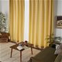 イエロー<br>シンプルなデザインと明るいカラーが美しい、防炎カーテンです。
