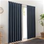 ネイビー<br>上品な無地調の遮光カーテンです。