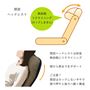頭部ヘッドレストは無段階で調節が可能。
